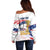 Personalized United States Soccer Off Shoulder Sweater 2025 USA Champions - Wonder Print Shop