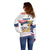 Personalized United States Soccer Off Shoulder Sweater 2025 USA Champions - Wonder Print Shop