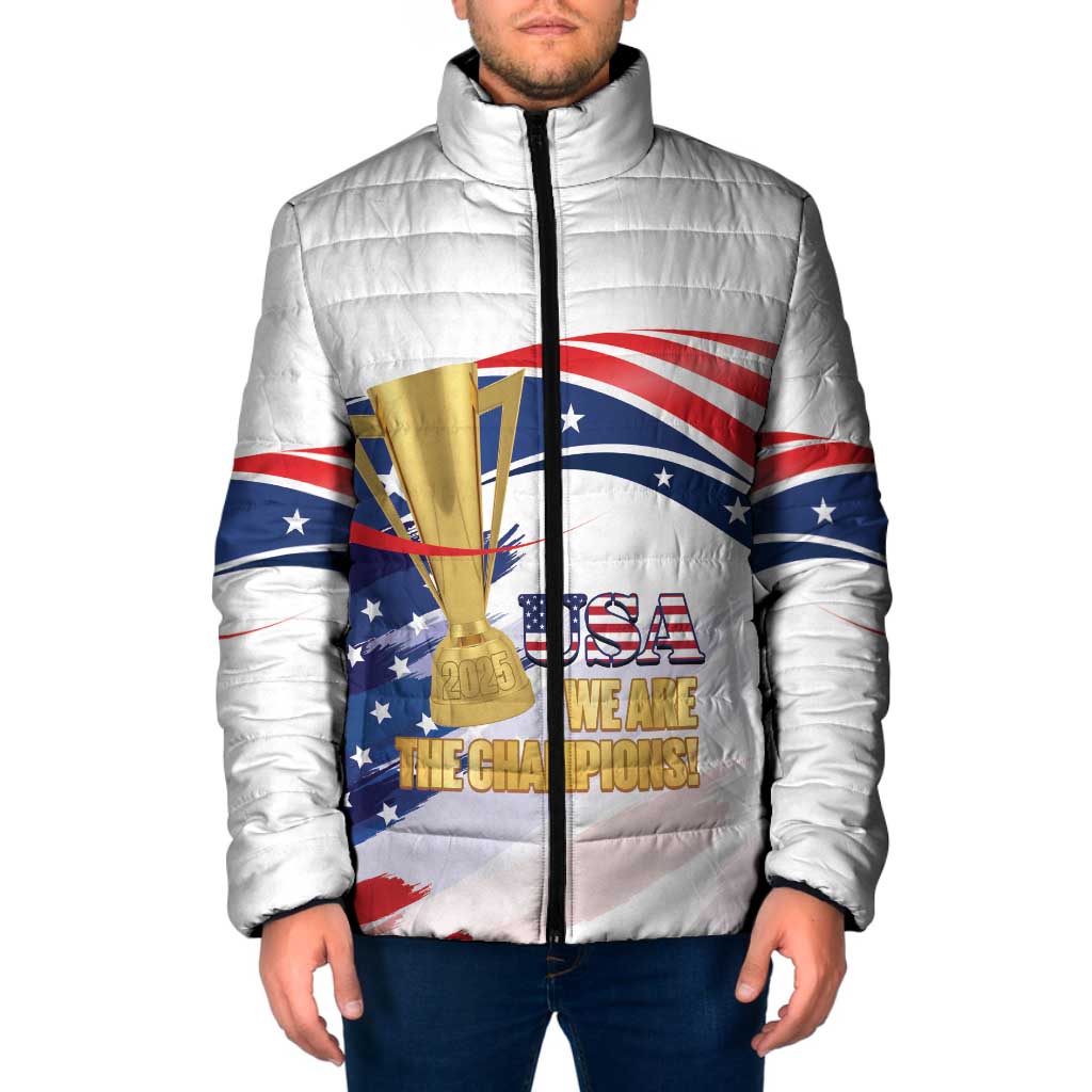 United States Soccer Padded Jacket 2025 USA Champions - Wonder Print Shop
