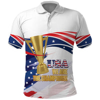 Personalized United States Soccer Polo Shirt 2025 USA Champions - Wonder Print Shop