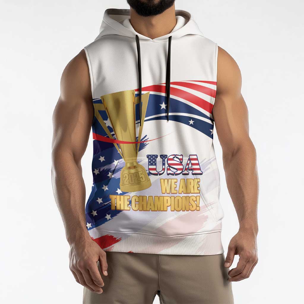 United States Soccer Sleeveless Hoodie 2025 USA Champions - Wonder Print Shop