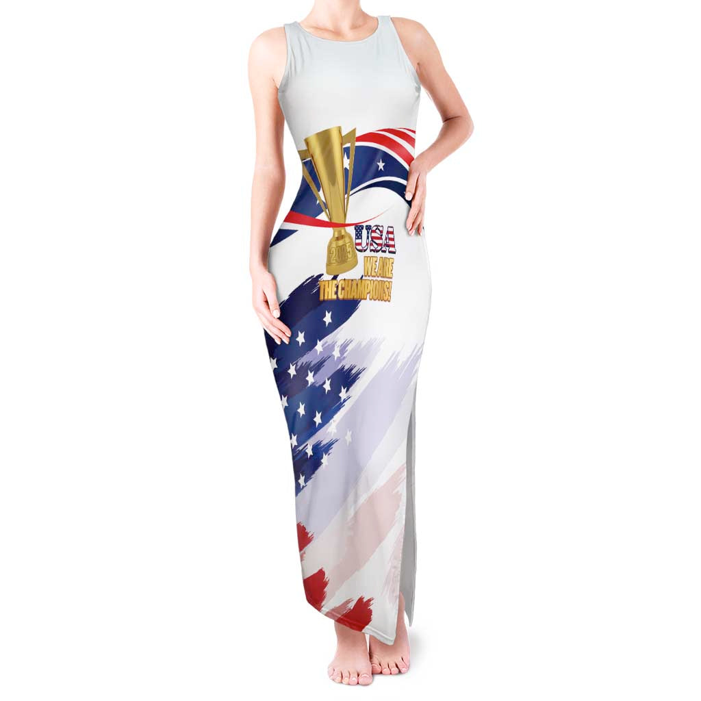 Personalized United States Soccer Tank Maxi Dress 2025 USA Champions - Wonder Print Shop