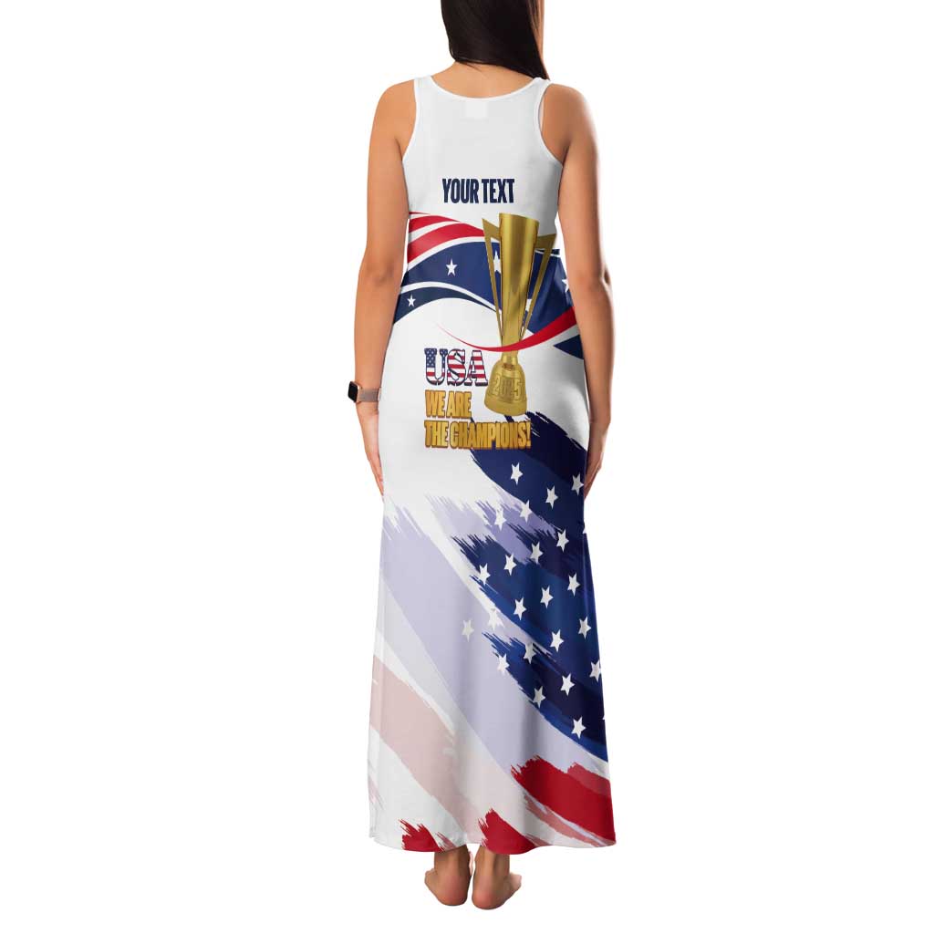 Personalized United States Soccer Tank Maxi Dress 2025 USA Champions - Wonder Print Shop