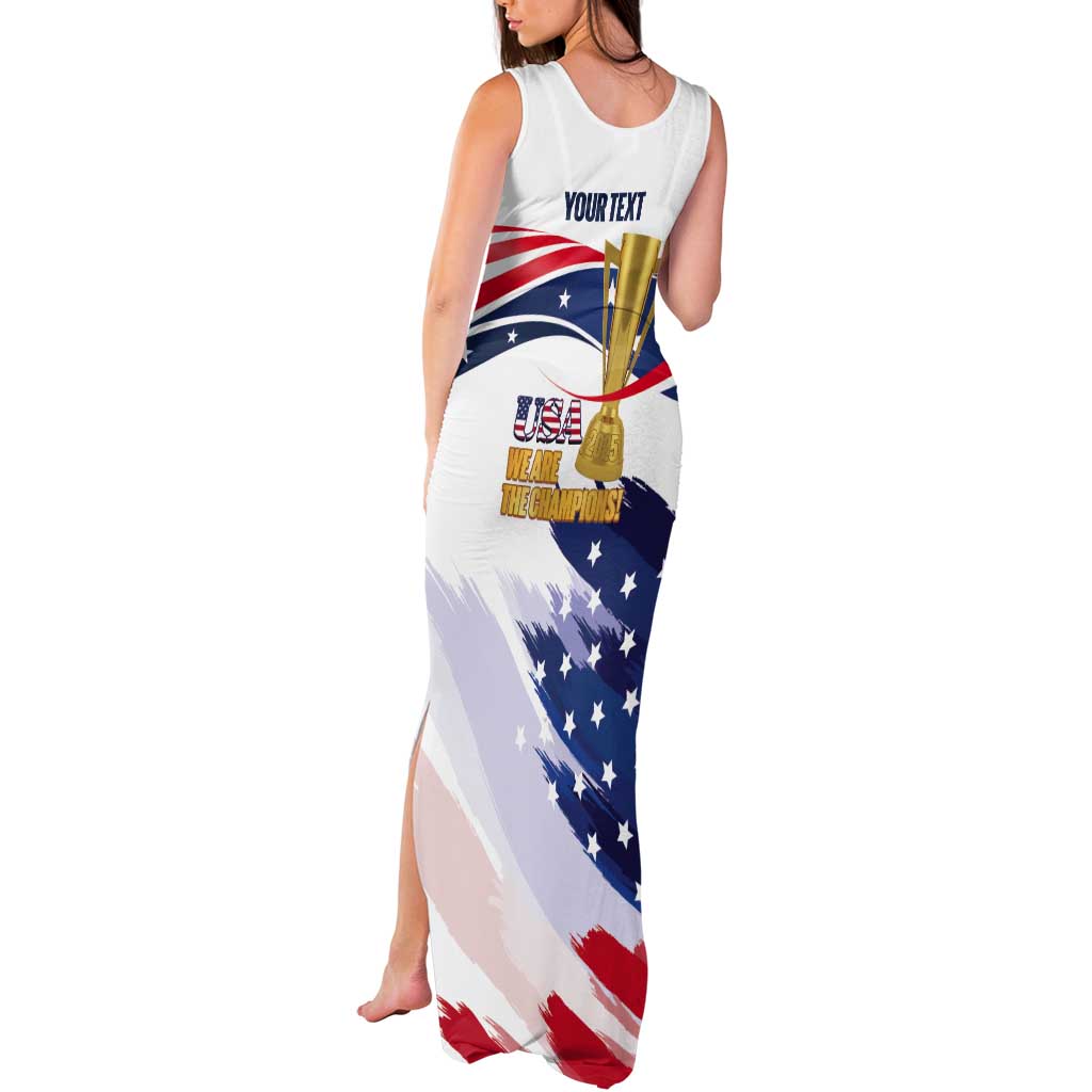 Personalized United States Soccer Tank Maxi Dress 2025 USA Champions - Wonder Print Shop