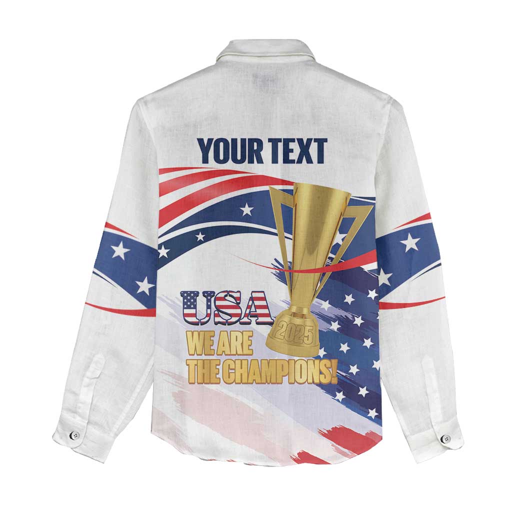 Personalized United States Soccer Women Casual Shirt 2025 USA Champions - Wonder Print Shop