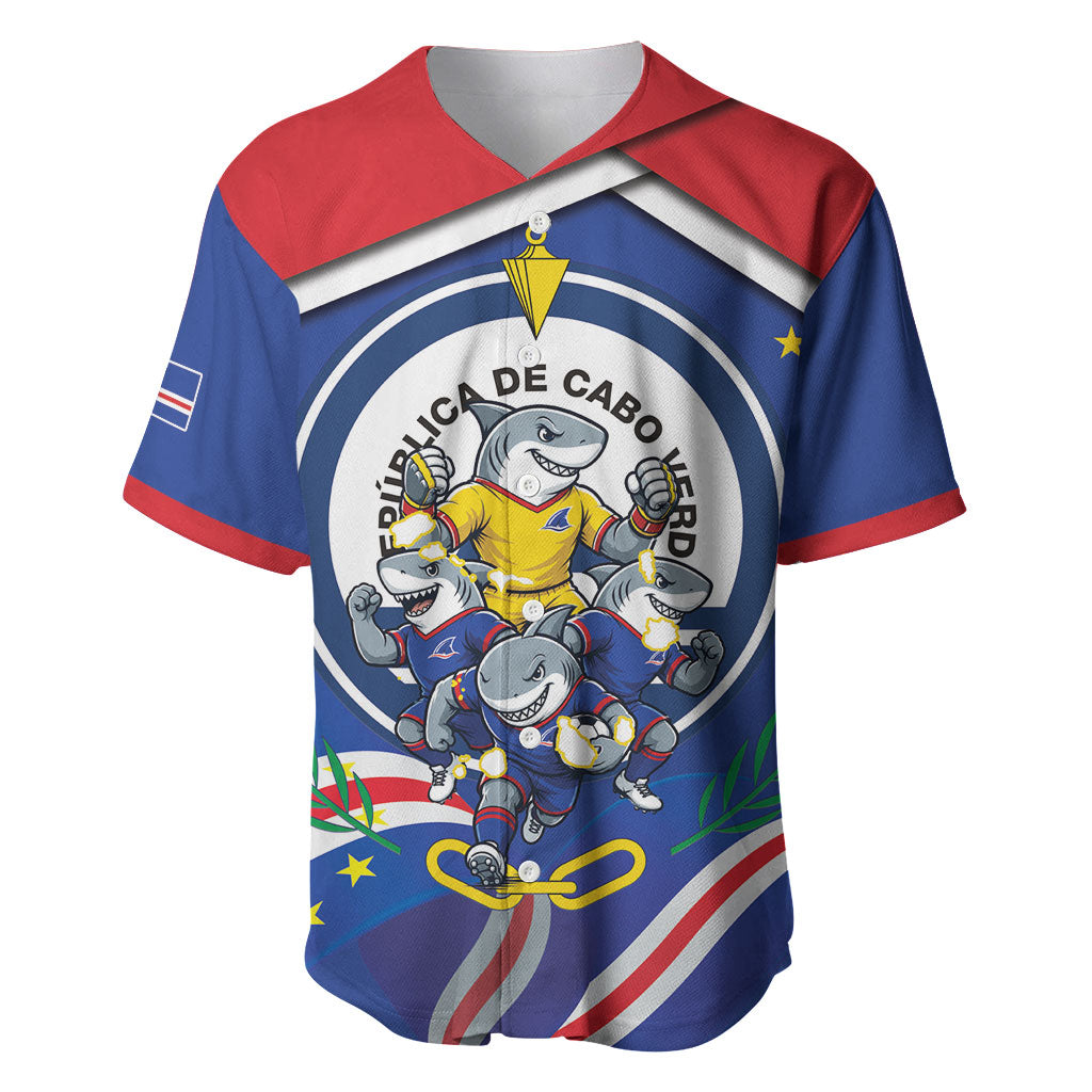 Cape Verde 2026 Football Baseball Jersey Orgulho Tubaroes Azuis Make History