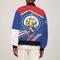 Cape Verde 2026 Football Bomber Jacket Orgulho Tubaroes Azuis Make History