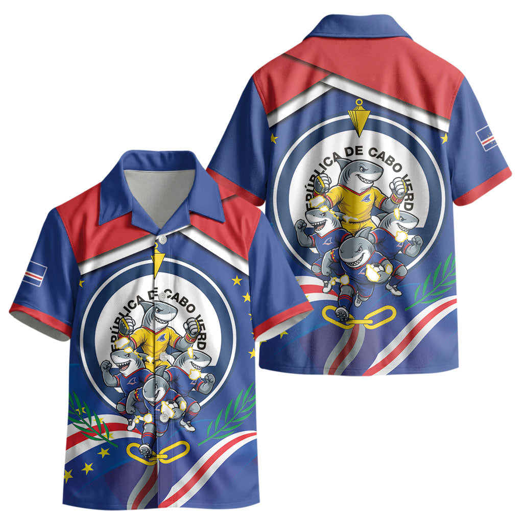 Cape Verde 2026 Football Kid Hawaiian Shirt Orgulho Tubaroes Azuis Make History