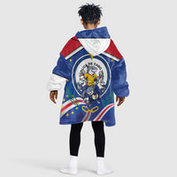 Cape Verde 2026 Football Kid Wearable Blanket Hoodie Orgulho Tubaroes Azuis Make History