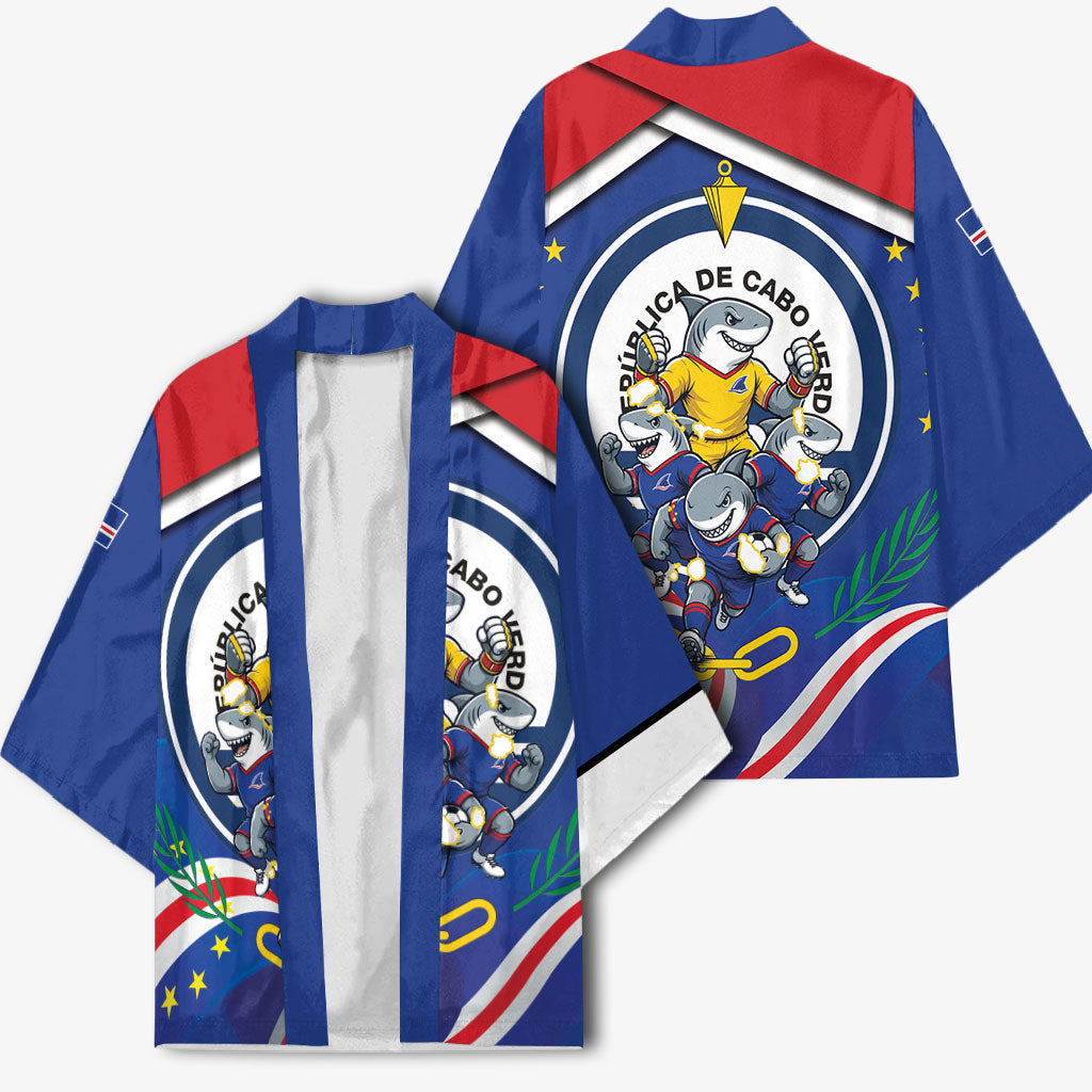 Cape Verde 2026 Football Kimono Orgulho Tubaroes Azuis Make History