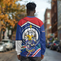 Cape Verde 2026 Football Long Sleeve Shirt Orgulho Tubaroes Azuis Make History