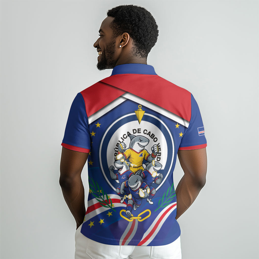 Cape Verde 2026 Football Polo Shirt Orgulho Tubaroes Azuis Make History