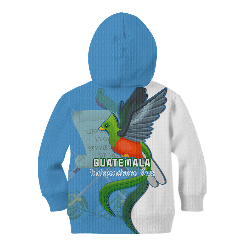 Guatemala Independence Day Kid Hoodie Guatemalan Quetzal 202st Anniversary - Wonder Print Shop