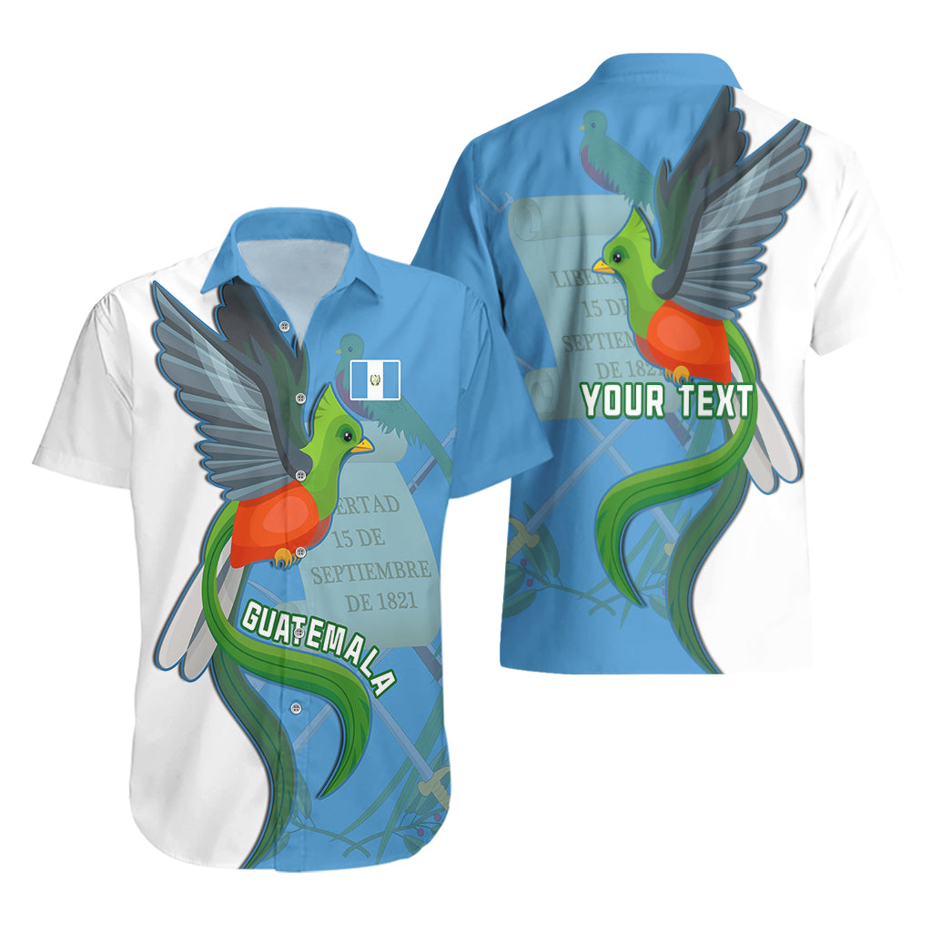 Custom Guatemala Independence Day Hawaiian Shirt Guatemalan Quetzal 202st Anniversary - Wonder Print Shop