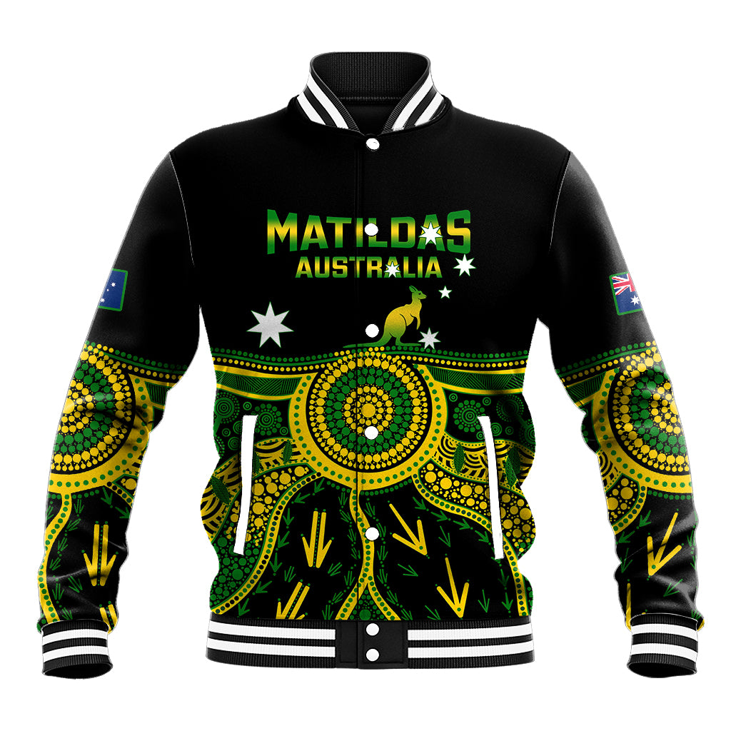 Australia Soccer Baseball Jacket Aboriginal Go Matildas 2023 World Cup - Wonder Print Shop