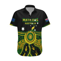 Australia Soccer Hawaiian Shirt Aboriginal Go Matildas 2023 World Cup - Wonder Print Shop