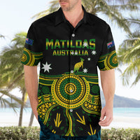 Australia Soccer Hawaiian Shirt Aboriginal Go Matildas 2023 World Cup - Wonder Print Shop