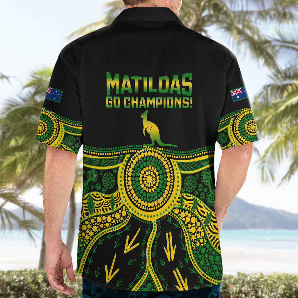 Australia Soccer Hawaiian Shirt Aboriginal Go Matildas 2023 World Cup - Wonder Print Shop