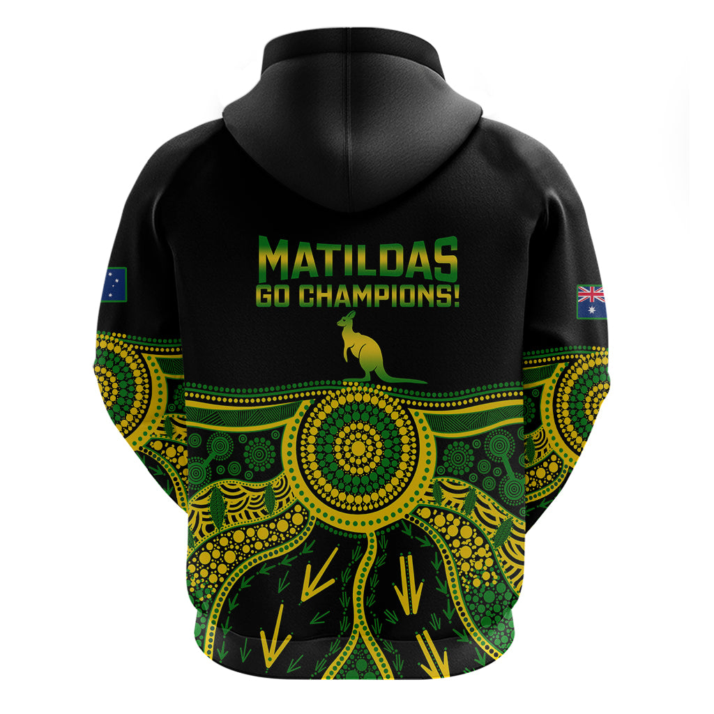 Australia Soccer Hoodie Aboriginal Go Matildas 2023 World Cup - Wonder Print Shop