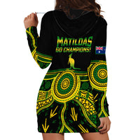 Australia Soccer Hoodie Dress Aboriginal Go Matildas 2023 World Cup - Wonder Print Shop
