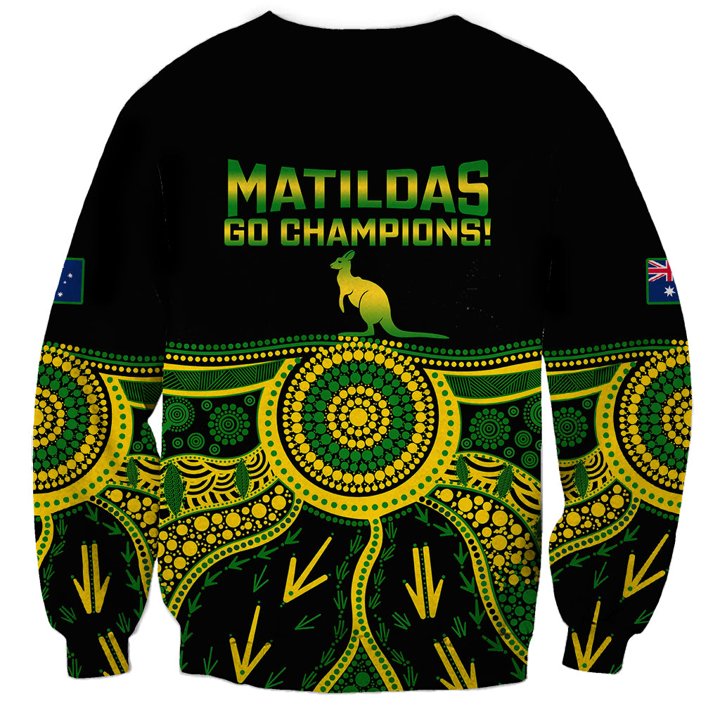 Australia Soccer Sweatshirt Aboriginal Go Matildas 2023 World Cup - Wonder Print Shop