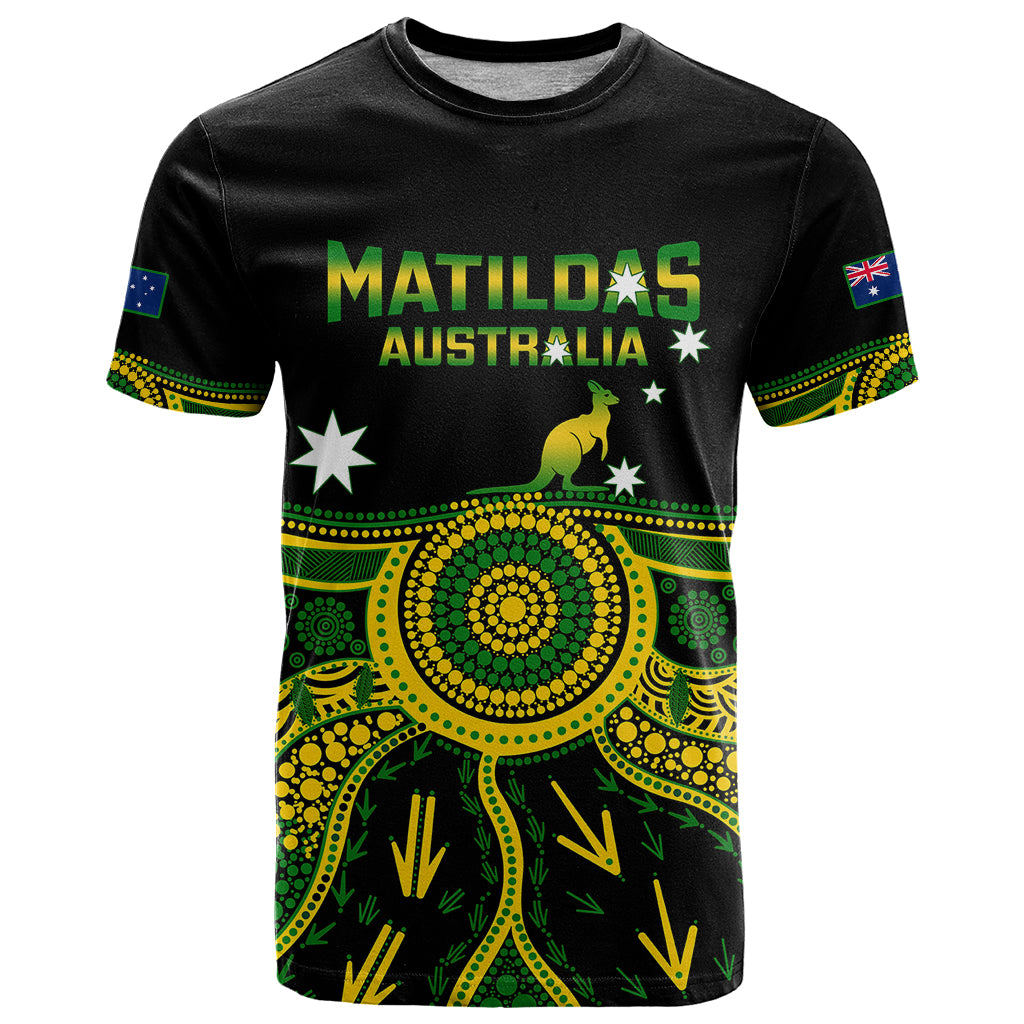 Australia Soccer T Shirt Aboriginal Go Matildas 2023 World Cup - Wonder Print Shop