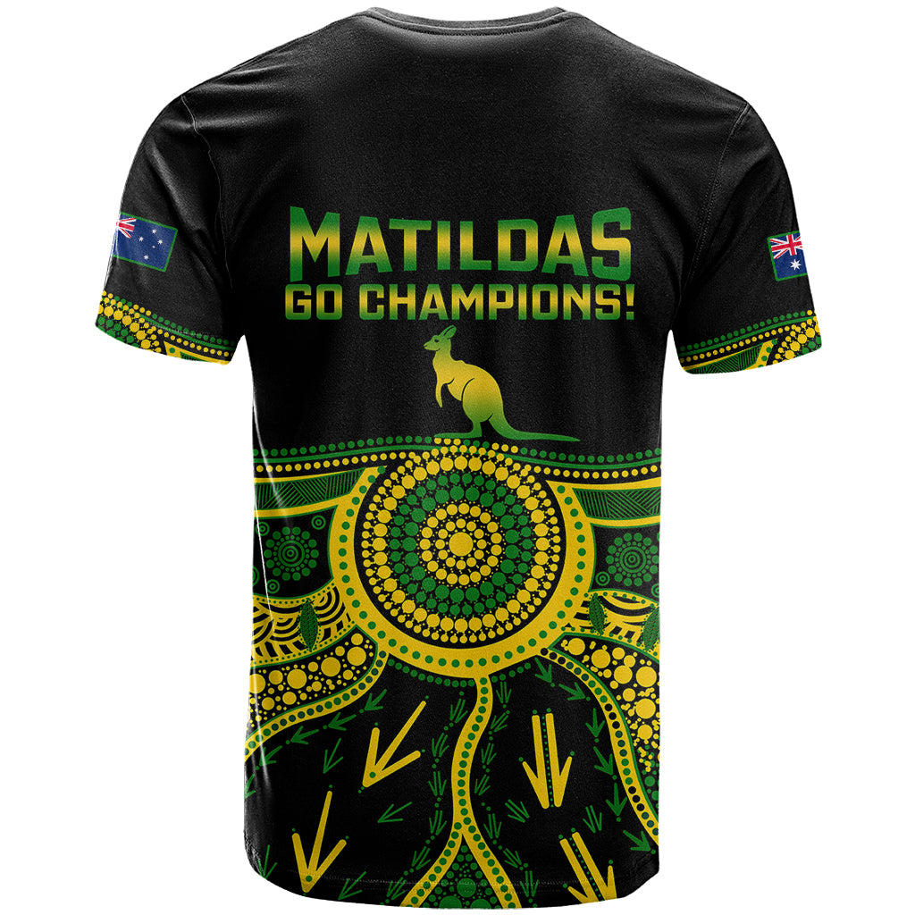 Australia Soccer T Shirt Aboriginal Go Matildas 2023 World Cup - Wonder Print Shop