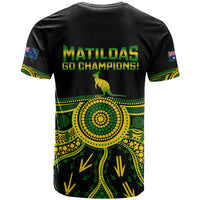 Australia Soccer T Shirt Aboriginal Go Matildas 2023 World Cup - Wonder Print Shop