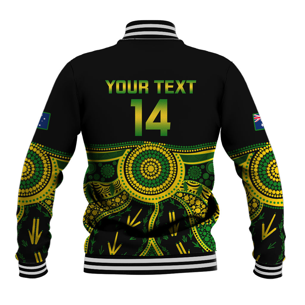 Personalised Australia Soccer Baseball Jacket Aboriginal Go Matildas 2023 World Cup - Wonder Print Shop