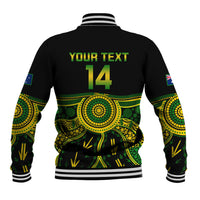 Personalised Australia Soccer Baseball Jacket Aboriginal Go Matildas 2023 World Cup - Wonder Print Shop