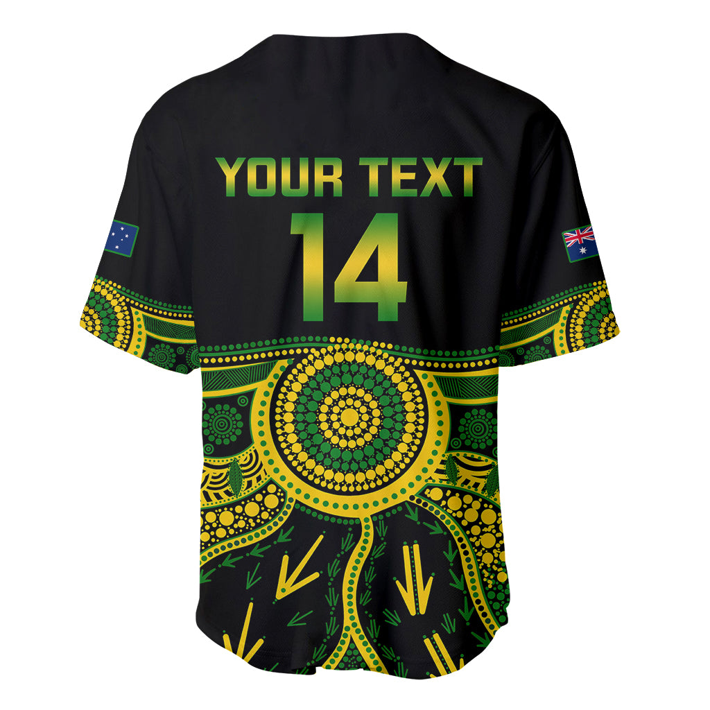 Personalised Australia Soccer Baseball Jersey Aboriginal Go Matildas 2023 World Cup - Wonder Print Shop