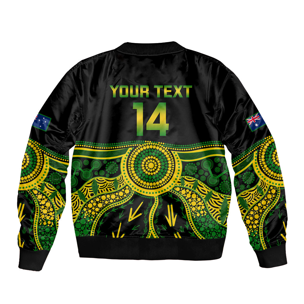 Personalised Australia Soccer Bomber Jacket Aboriginal Go Matildas 2023 World Cup - Wonder Print Shop