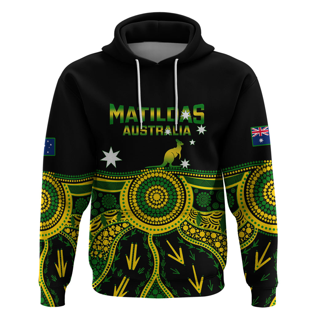 personalised-australia-soccer-hoodie-aboriginal-go-matildas-2023-world-cup