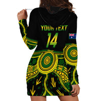 Personalised Australia Soccer Hoodie Dress Aboriginal Go Matildas 2023 World Cup - Wonder Print Shop