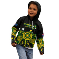 Personalised Australia Soccer Kid Hoodie Aboriginal Go Matildas 2023 World Cup - Wonder Print Shop