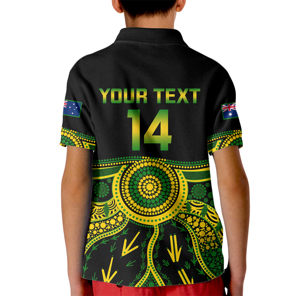 Personalised Australia Soccer Kid Polo Shirt Aboriginal Go Matildas 2023 World Cup - Wonder Print Shop