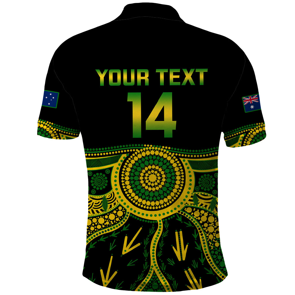 Personalised Australia Soccer Polo Shirt Aboriginal Go Matildas 2023 World Cup - Wonder Print Shop