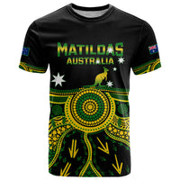Personalised Australia Soccer T Shirt Aboriginal Go Matildas 2023 World Cup - Wonder Print Shop