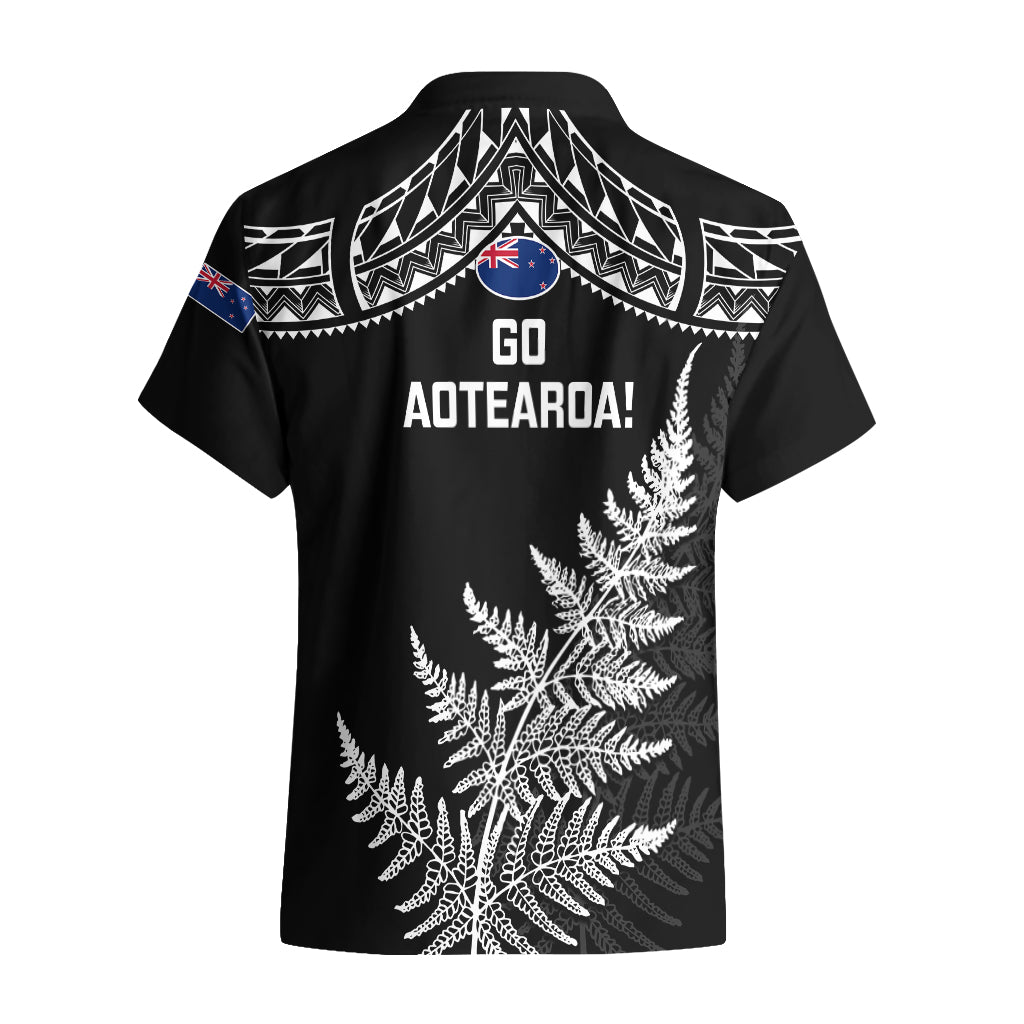 New Zealand Silver Fern Rugby Hawaiian Shirt Go All Black 2023 World Cup - Wonder Print Shop