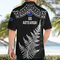 New Zealand Silver Fern Rugby Hawaiian Shirt Go All Black 2023 World Cup - Wonder Print Shop