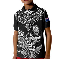 New Zealand Silver Fern Rugby Kid Polo Shirt Go All Black 2023 World Cup - Wonder Print Shop