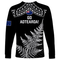 New Zealand Silver Fern Rugby Long Sleeve Shirt Go All Black 2023 World Cup - Wonder Print Shop