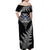 New Zealand Silver Fern Rugby Off Shoulder Maxi Dress Go All Black 2023 World Cup - Wonder Print Shop