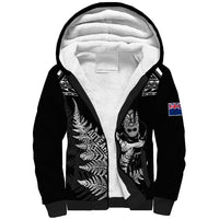 Personalised New Zealand Silver Fern Rugby Sherpa Hoodie Go All Black 2023 World Cup - Wonder Print Shop