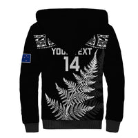Personalised New Zealand Silver Fern Rugby Sherpa Hoodie Go All Black 2023 World Cup - Wonder Print Shop