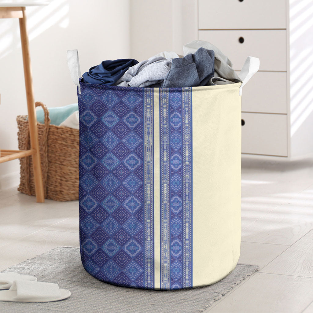 Mabuhay Philippines Festival Laundry Basket Yakan Modern Filipiniana Inspired