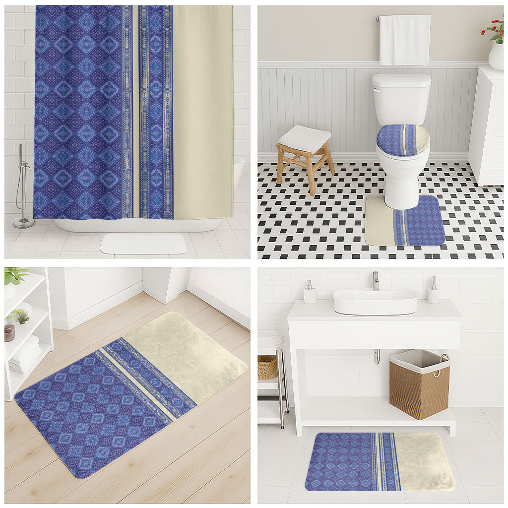 Mabuhay Philippines Festival Bathroom Set Yakan Modern Filipiniana Inspired