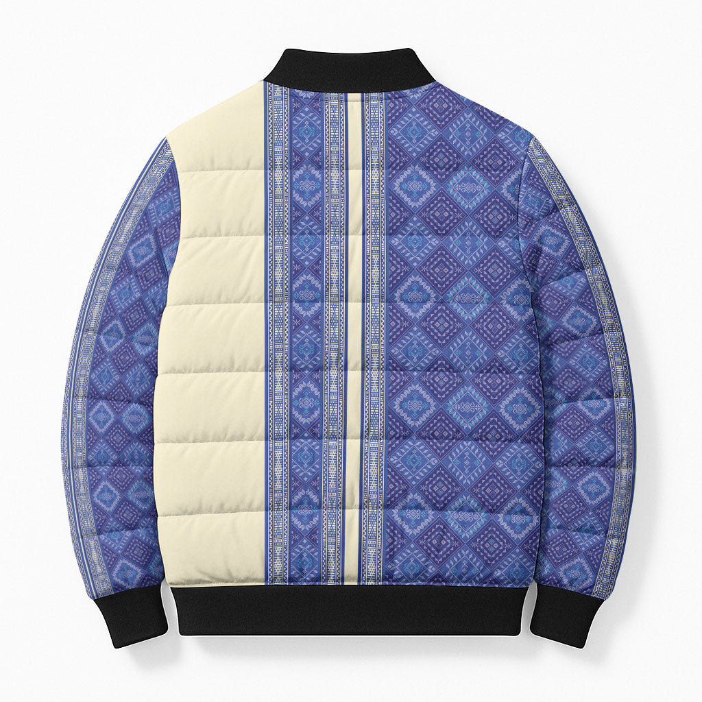 Mabuhay Philippines Festival Bomber Puffer Jacket Yakan Modern Filipiniana Inspired