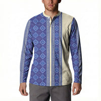 Mabuhay Philippines Festival Button Sweatshirt Yakan Modern Filipiniana Inspired