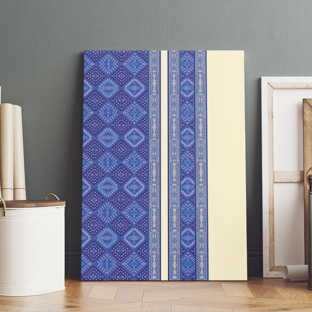 Mabuhay Philippines Festival Canvas Wall Art Yakan Modern Filipiniana Inspired
